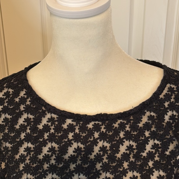 Loft Sheer Floral Textured Blouse - Picture 3 of 8